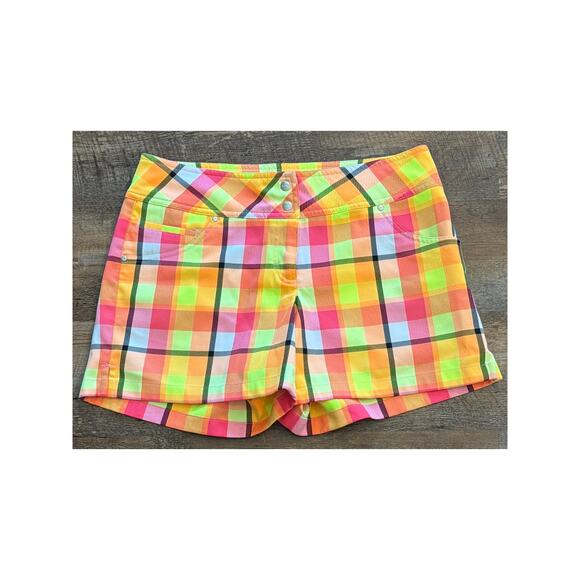 Slazenger Pants - Slazenger Golf ladies Neon Plain pink and yellow shorts SZ 4